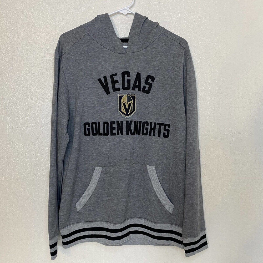 Fanatics Vegas Golden Nights Mens Grey Hoodie Pullover Jacket Size M - s1